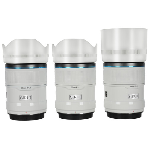 Sirui Sniper f/1.2 Autofocus 3-Lens Kit (FUJIFILM X White)