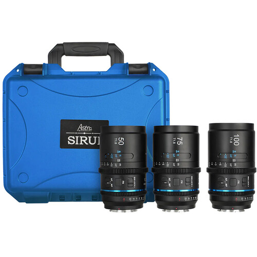 Sirui Astra T1.8 1.33x AF Anamorphic 3-Cine Lens Kit (L-Mount Neutral Flares)