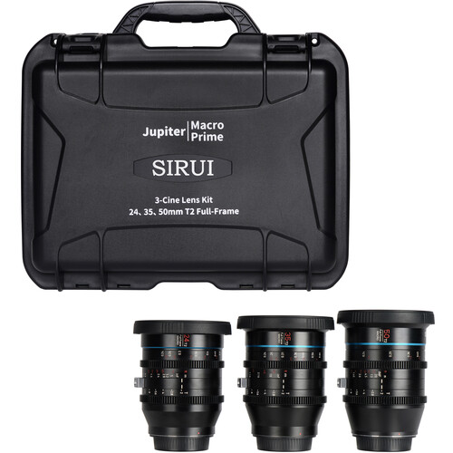 Sirui Jupiter T2 Full Frame Macro Cine 3-Lens Set (PL Mount)