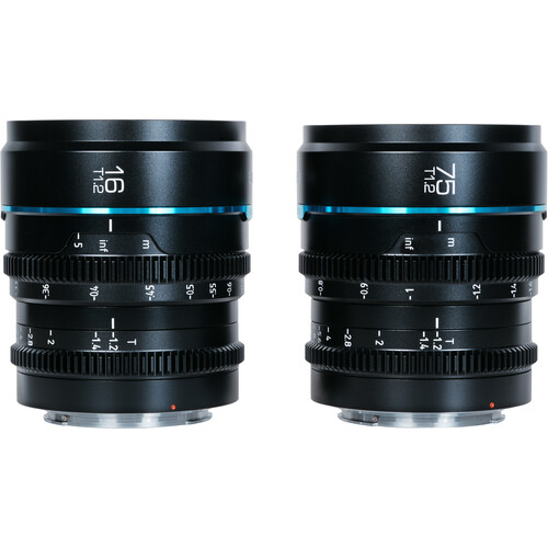 Sirui Night Walker T1.2 S35 Cine 2-Lens Set (Sony E Black)