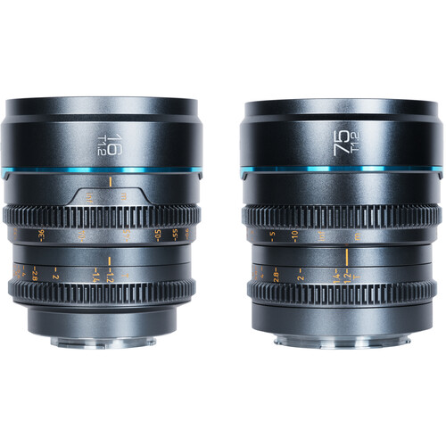 Sirui Night Walker T1.2 S35 Cine 2-Lens Set (Leica L Gunmetal Gray)