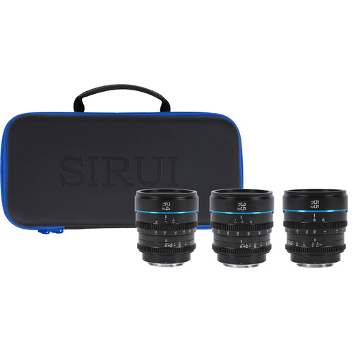 Sirui Night Walker T1.2 S35 Cine 3-Lens Set (Leica L Black)