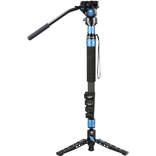 Sirui P-325FL 5-Section Carbon Fiber Monopod&nbspwith VA-5 Compact Video Head