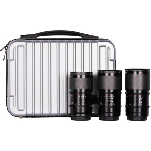 Sirui Saturn T2.9 1.6x Carbon Fiber Full-Frame Anamorphic 3-Lens Set (FUJINON X Blue Flare)