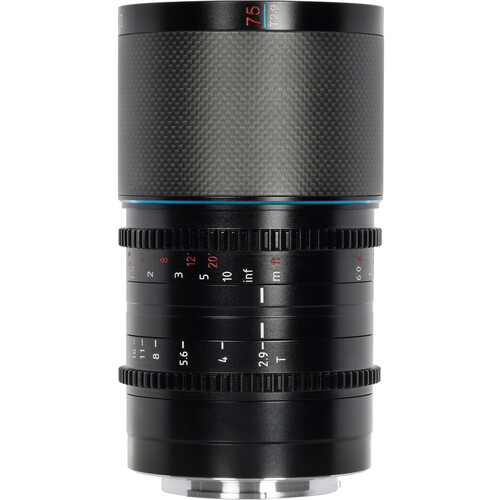 Sirui Saturn 75mm T2.9 1.6x Carbon Fiber Full-Frame Anamorphic Lens (Sony E Neutral Flare)