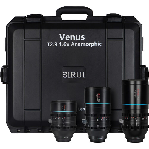 Sirui Venus T2.9 1.6x Full-Frame Anamorphic 3-Lens Kit (35/75/150mm Sony E)