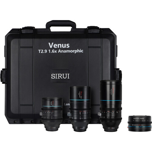 Sirui Venus T2.9 1.6x Full-Frame Anamorphic 3-Lens Kit with 1.25x Adapter (35/75/150mm Sony E)