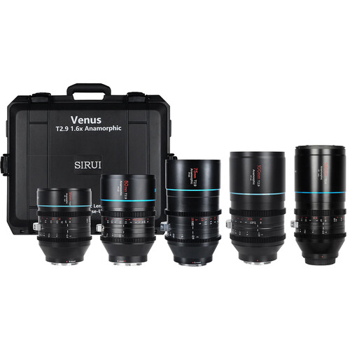 Sirui Venus T2.9 1.6x 5-Lens Kit with Hard Case (35/50/75/100/150mm L-Mount)