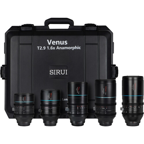 Sirui Venus T2.9 1.6x Full-Frame Anamorphic 5-Lens Kit (35/50/75/100/150mm Nikon Z)