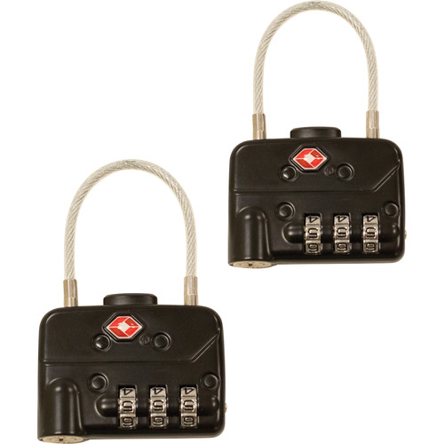 SKB TSA Combination Cable Padlocks (2Pack) 1SKBPDLC B&H Photo