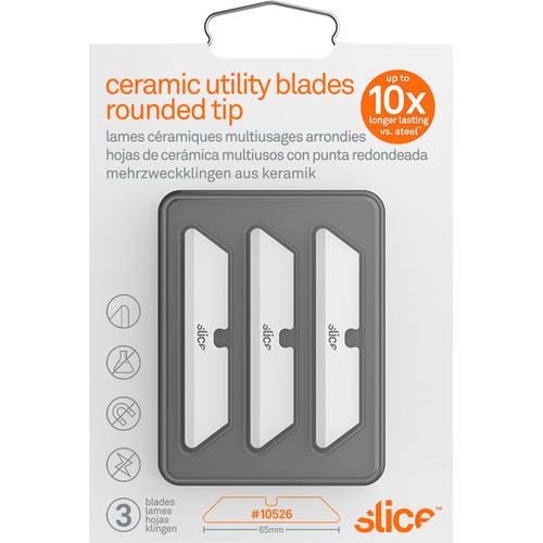 Slice Ceramic Utility Blades (Rounded Tip Pack of 3)