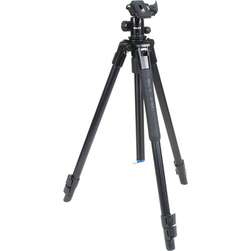 SLIK Pro AL-323BH4 Tripod with SBH-400 Triple Action Ball Head (Matte Black)