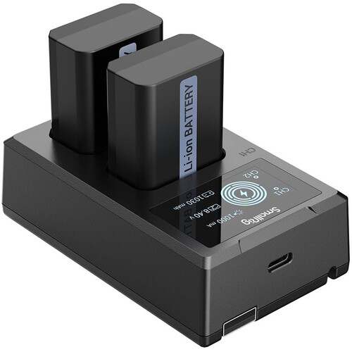 SmallRig NP-FW50 Kit with 2 Batteries and 2-Bay USB Charger