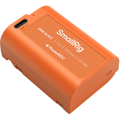 SmallRig DMW-BLK22 USB-C Battery (2520mAh Orange)