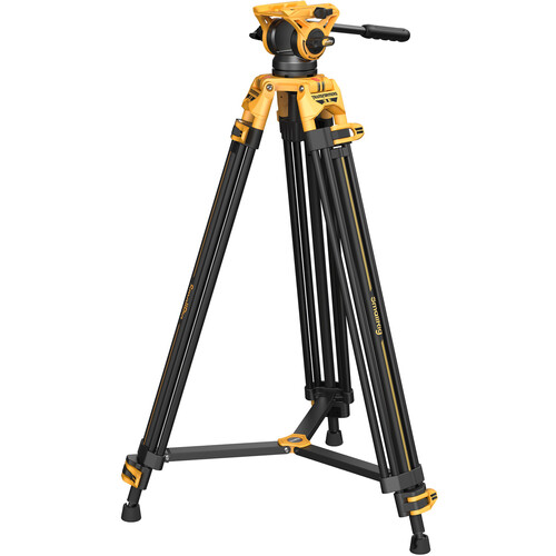 SmallRig AD-01 Heavy-Duty Tripod with Fluid Head (Bumblebee Edition)