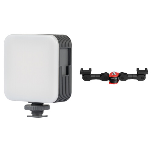 Smallrig simorr P96 LED Light with Dual Cold Shoe Extension Bar Kit