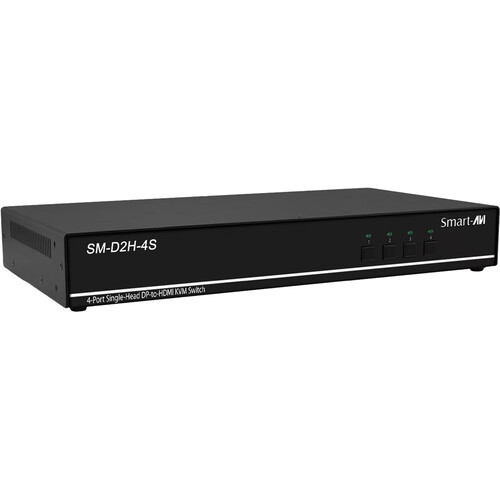 Smart-AVI SM-D2H-4S 4-Port Single-Head 4K DisplayPort to HDMI KVM Switch