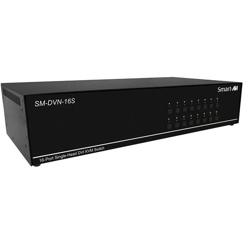 Smart-AVI SM-DVN-16S 16-Port Single-Head DVI KVM Switch