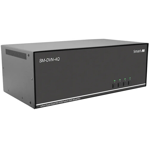 Smart-AVI SM-DVN-4Q 4-Port Quad-Head DVI KVM Switch