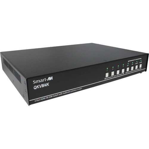 Smart-AVI QKVM-4K 4-Port HDMI KVM Multiview Switch