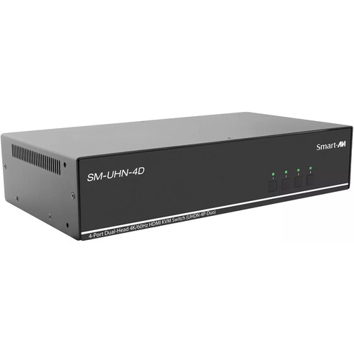 Smart-AVI SM-UHN-4D 4-Port Dual-Head 4K HDMI KVM Switch