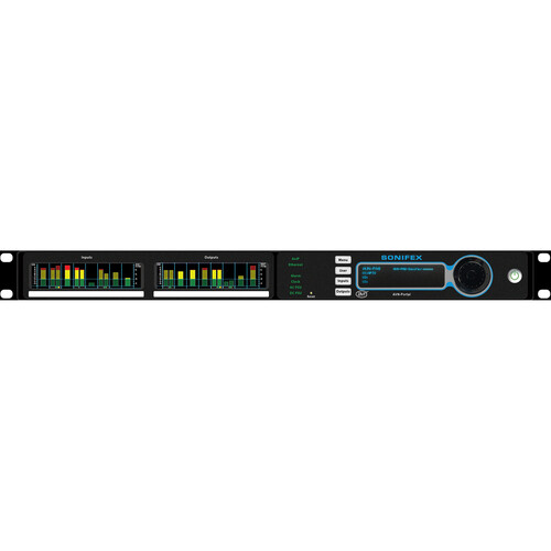 Sonifex AVN-PA8D Mix Engine Interface & AES67 Portal with 8x8 Stereo Line I/O & Meter Display