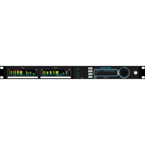 Sonifex AVN-PD8D Mix Engine Interface & AES67 Portal with 8x8 Digital AES3 I/O & Meter Display