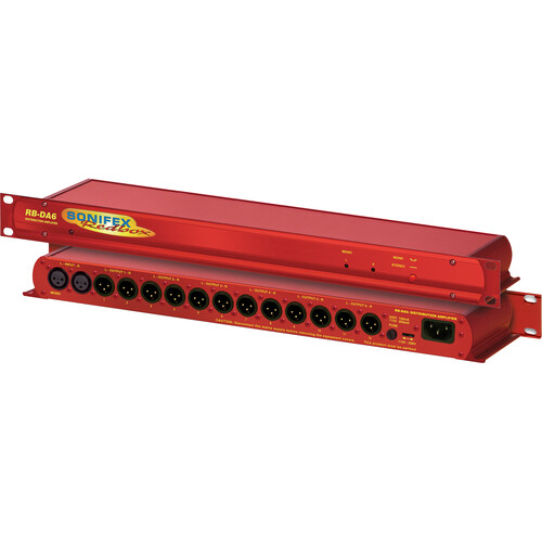 Sonifex RB-DA6 6-Way Stereo Distribution Amplifier (1 RU)
