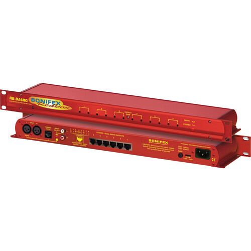 Sonifex RB-DA6RG 6-Way Stereo Distribution Amplifier (1 RU)
