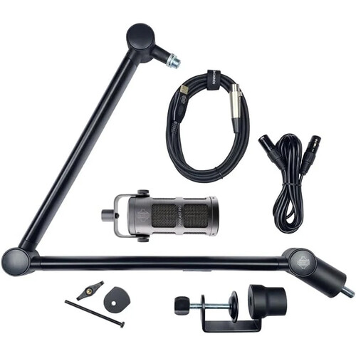 Sontronics Podcast Pro Supercardioid Dynamic Microphone Voicecasting Pack (Cosmic Gray)