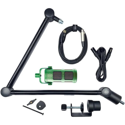 Sontronics Podcast Pro Supercardioid Dynamic Microphone Voicecasting Pack (Green)