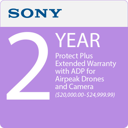 Sony 2-Year Protect Plus Extended Warranty with ADP for Airpeak Drones and Camera ($20000.00-$24999.99)