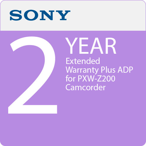 Sony 2-Year Protect Plus Commercial Extended Warranty with ADP for PXW-Z200