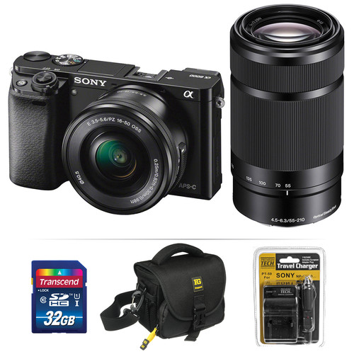 Sony Alpha a6000 Mirrorless Digital Camera Kit ILCE6000L/BKIT