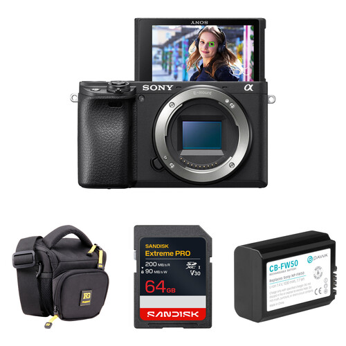 Sony a6400 Mirrorless Camera with Basic Bundle