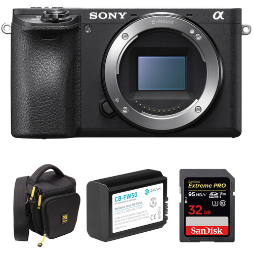 Sony Alpha a6500 Mirrorless Digital Camera Body with Free