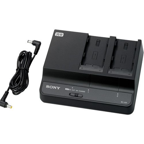 Sony Dual-Bay Battery Charger/AC Adapter
