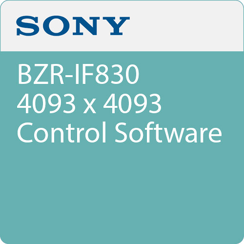 Sony BZR-IF830 4093 x 4093 Control Softw
