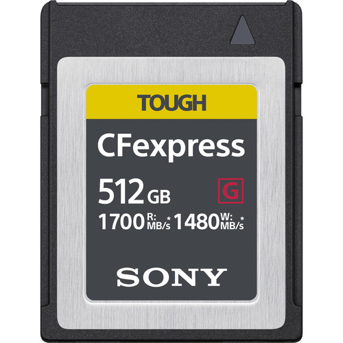 Sony 512GB CFexpress Type B TOUGH Memory Card CEBG512/J B&H