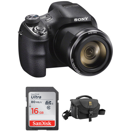 Sony Cybershot DSCH400 Digital Camera with Free Accessory Kit