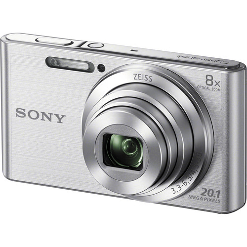 Sony DSC-W830 Digital Camera Basic Kit (Silver) B&H Photo Video