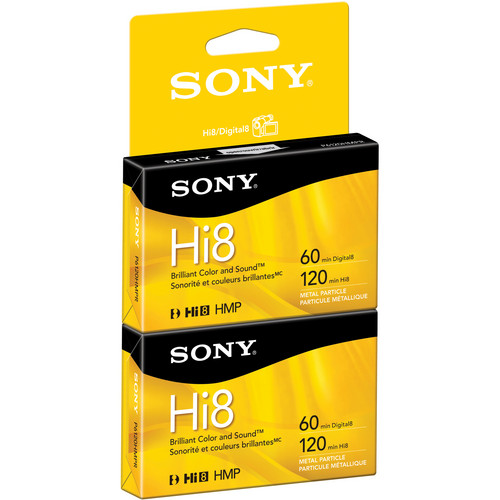 Sony 120Minute Hi8 Tape (2Pack) P6120HMPR/2C B&H Photo Video