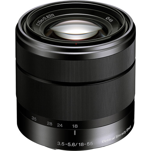 Sony E 1855mm f/3.55.6 OSS Lens SEL1855/B B&H Photo Video