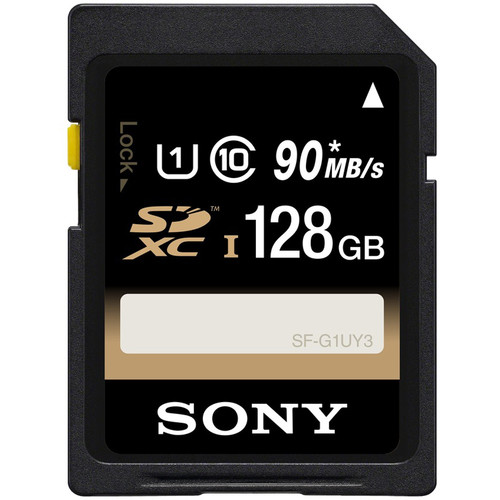 Sony 128GB SFUY3 Series UHSI SDXC Memory Card SFG1UY3/TQ B&H