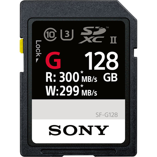 Sony 128GB SFG Series UHSII SDXC Memory Card SFG128/T1 B&H