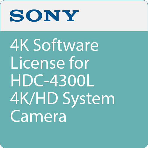 Sony 4K Software License for HDC-4300L 4