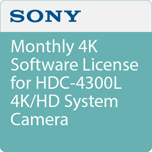 Sony Monthly 4K Software License for HDC