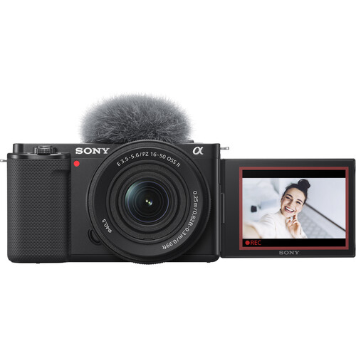 Sony ZV-E10 Mirrorless Camera with 16-50mm f/3.5-5.6 II Lens (Black)