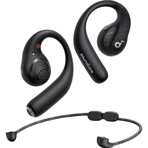Soundcore by Anker AeroFit Pro Open-Ear Earbuds (Midnight Black)