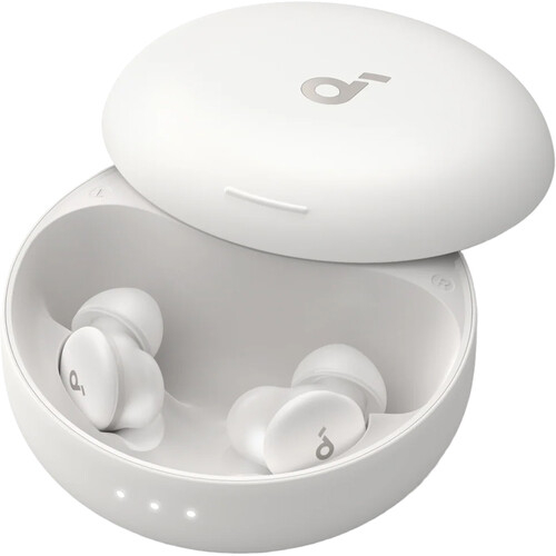 Soundcore by Anker Sleep A30 Smart Noise-Canceling Sleep Earbuds (Moonlit White)
